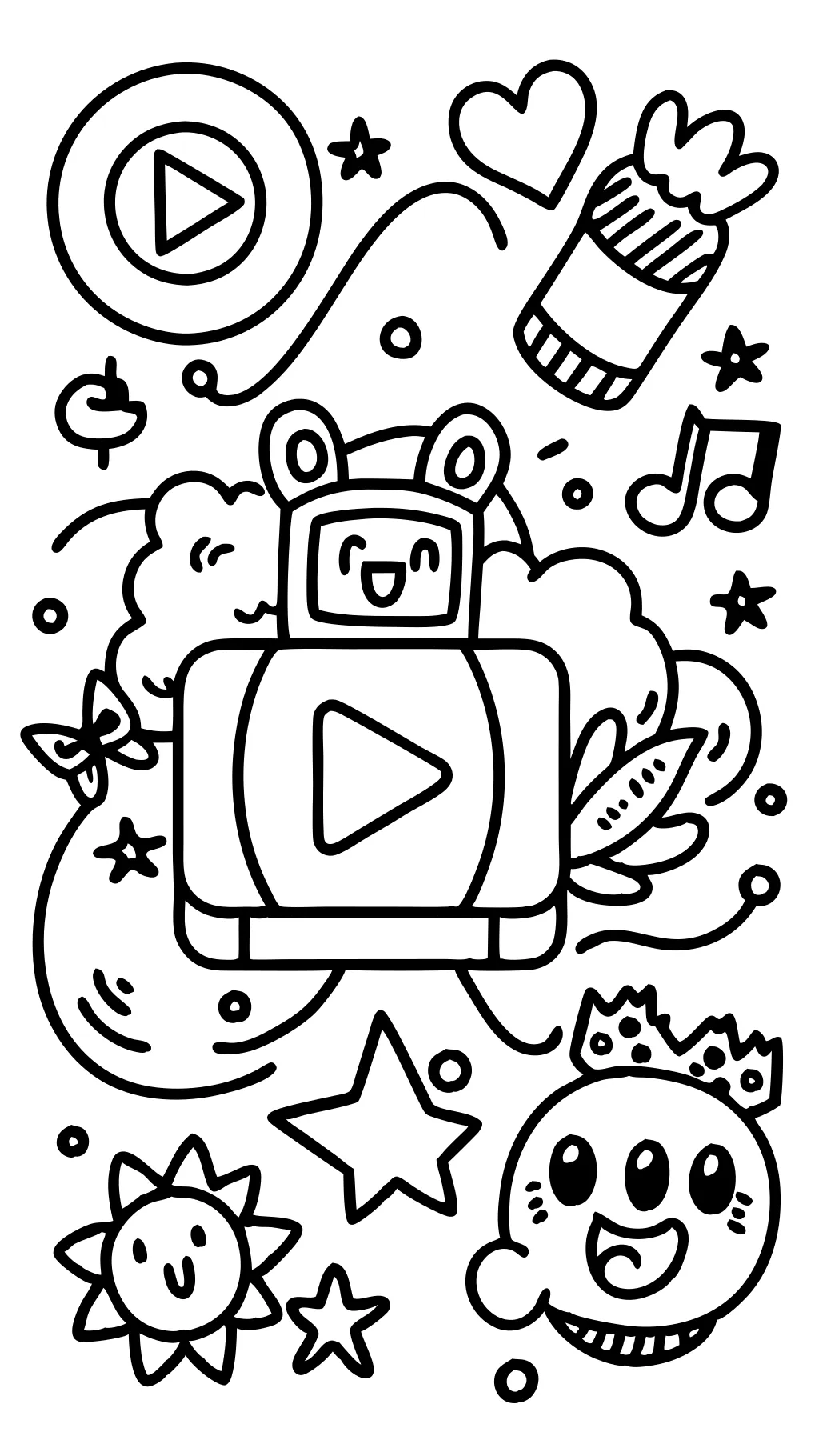 youtube coloring pages